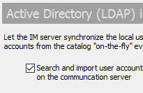 Active Directory (LDAP) integration options